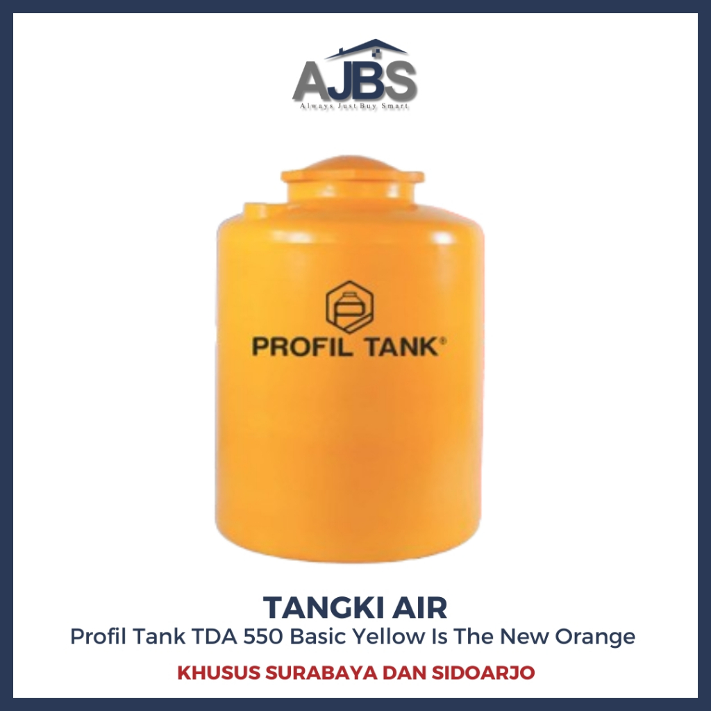 Profil Tank TDA 550 Basic Yellow -  Tandon Air Profil Tank 550 liter / Tangki / Toren Air - MBP