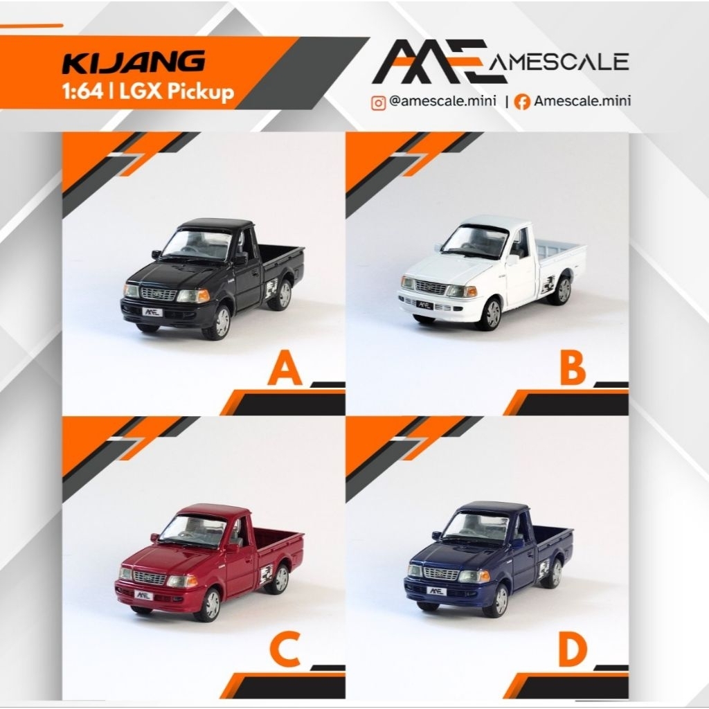 AMEscale 1:64 Toyota Kijang LGX Pickup Version Miniatur Car Model Koleksi (PRE ORDER)