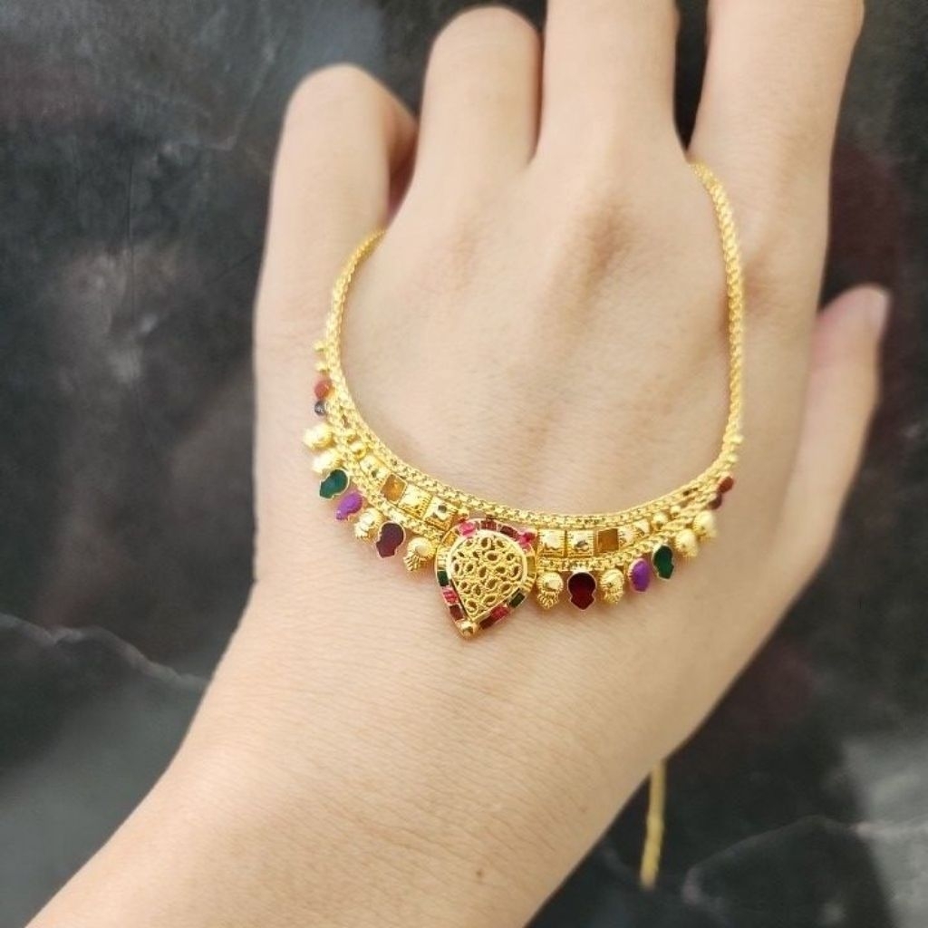 kalung dubai warna model terbaru kalung India emas asli 16 karat