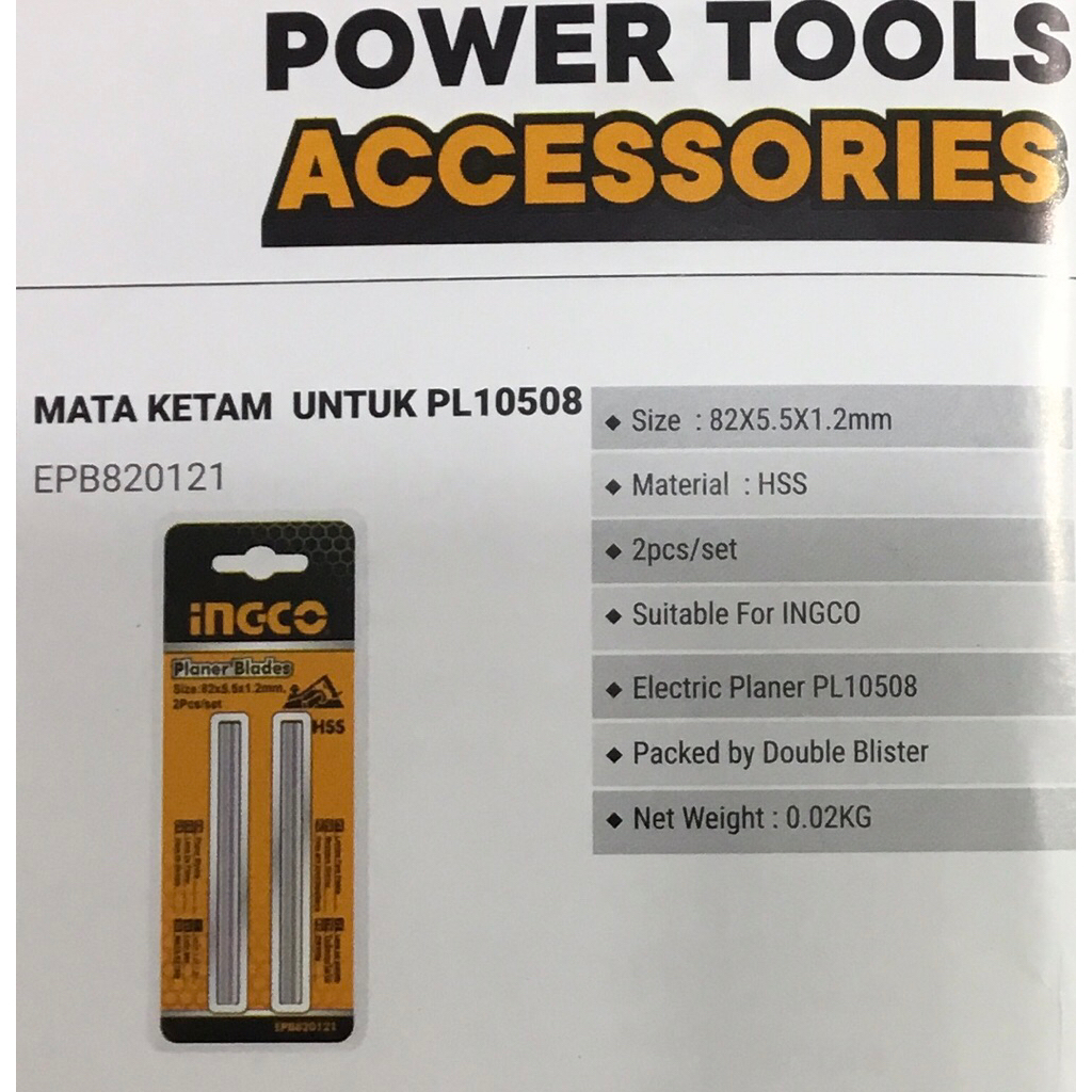 MATA MESIN KETAM KAYU INDUSTRIAL PL10508 INGCO EPB820121