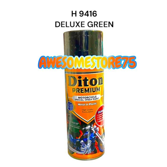 DITON PREMIUM * H 9419 DELUXE GREEN Hijau Semi Doff HONDA Cat Semprot Pilox Pylox H9419