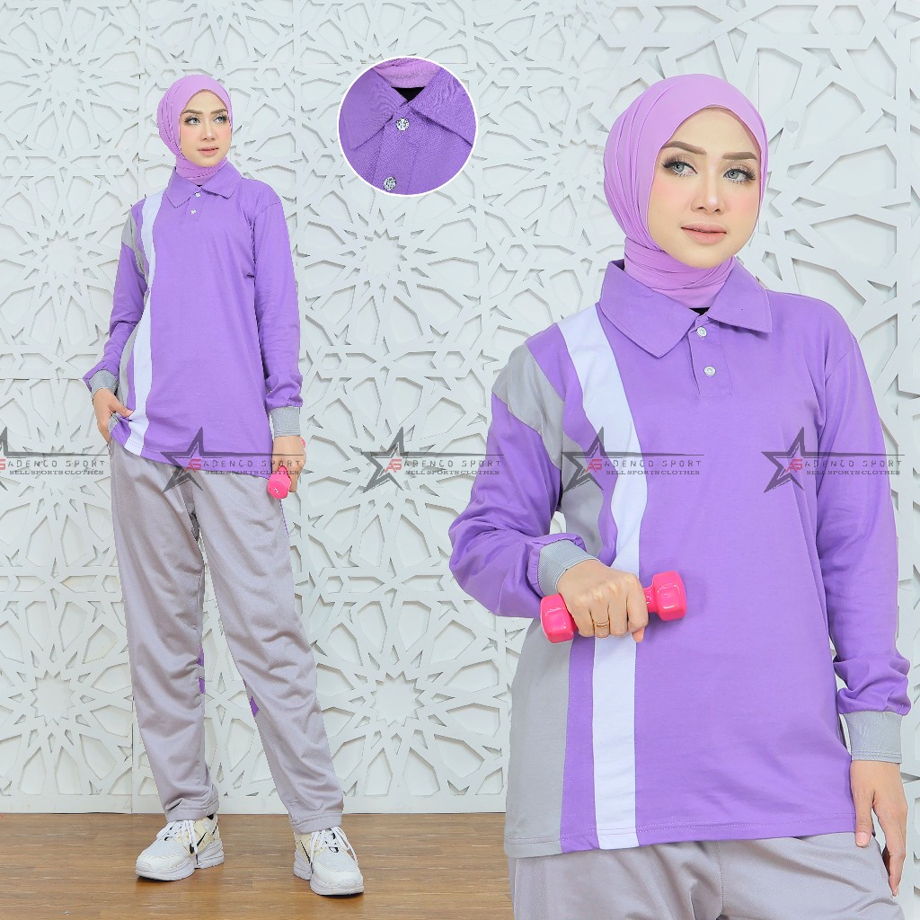 Setelan/Seragam Olahraga Senam / Setelan Training Baju Olahraga Senam Wanita Dan Pria