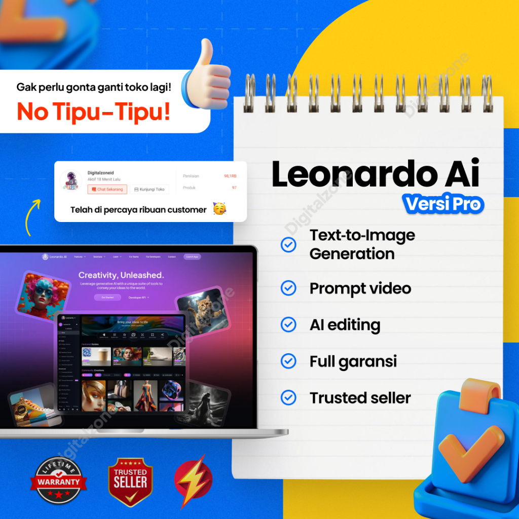 LEONARDO AI 30 HARI BERGARANSI