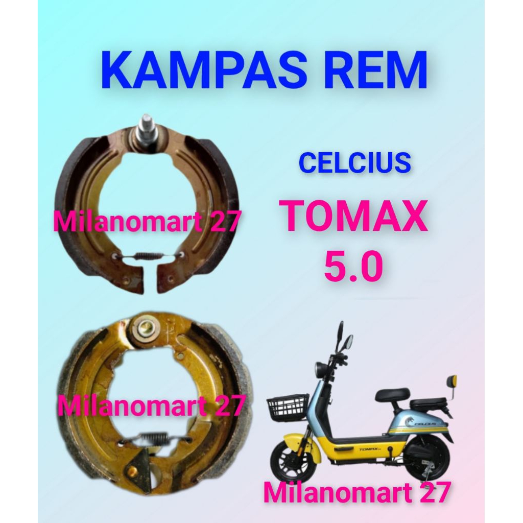 kampas rem celcius tomax 5.0 kampas rem sepeda listrik Celcius tomax 5.0