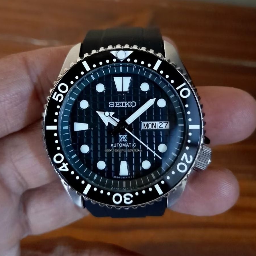 skx mod nh36 movement waffle dial seiko mod