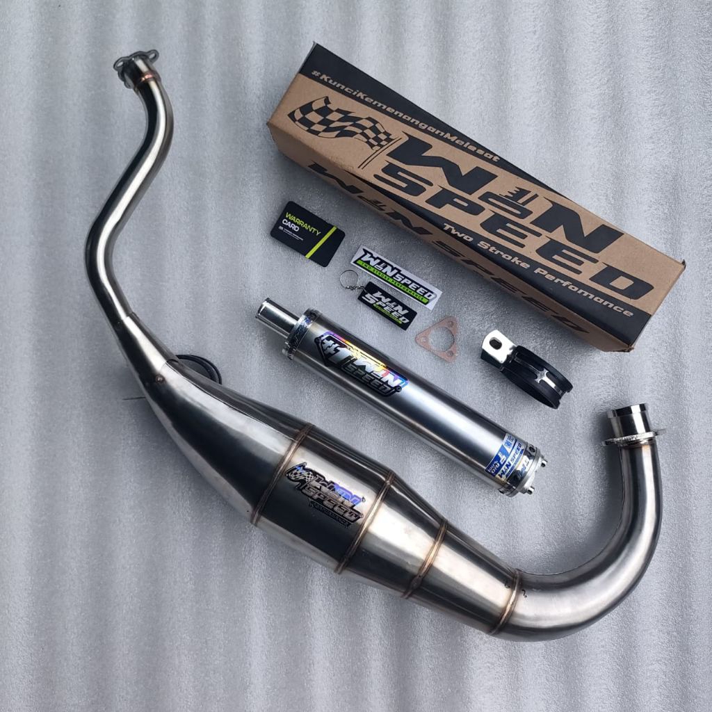 KNALPOT RACING NINJA R RR SS 150 STANLIS MONCONG LURUS WINSPEED ORIGINAL