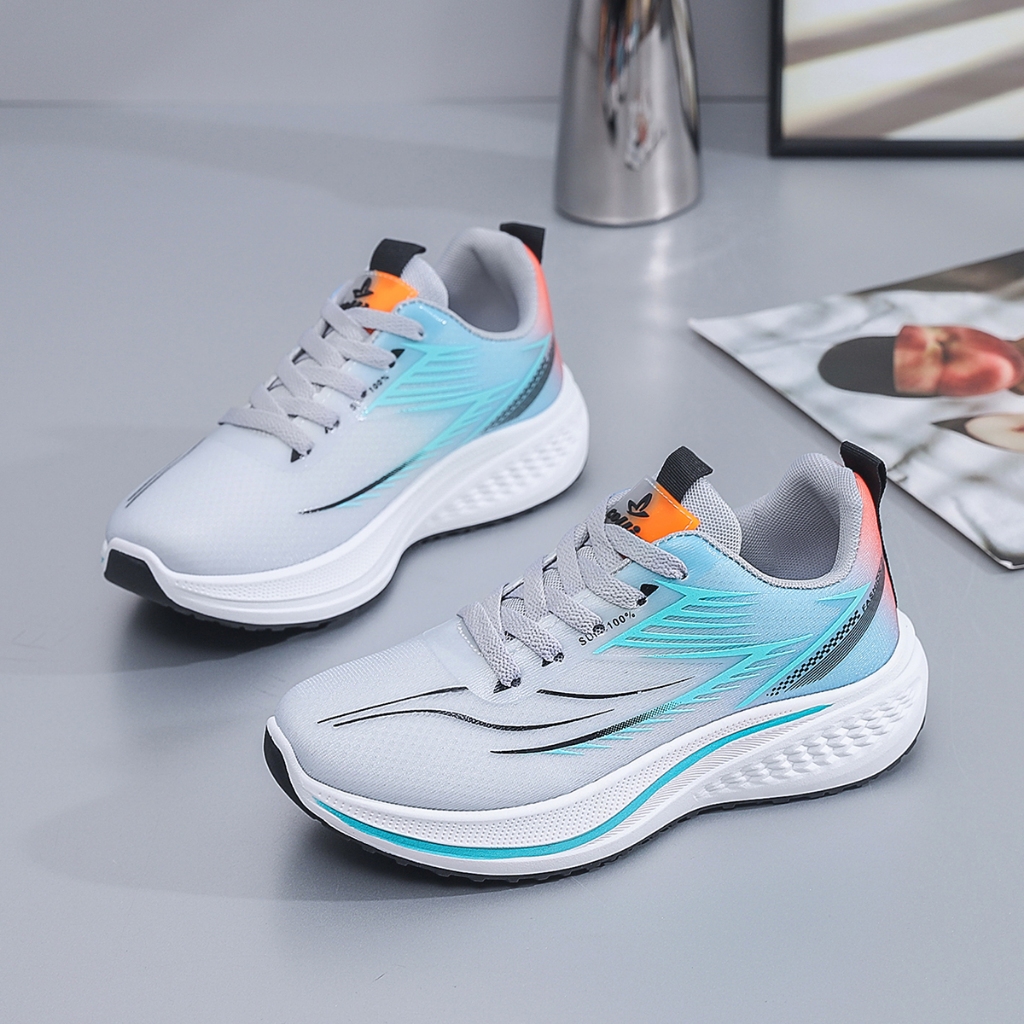 CUCI GUDANG COLLIN SEPATU OLAHRAGA DEWASA RINGAN KEKINIAN WARNA GRADASI WANITA PRIA SNEAKERS FASHION