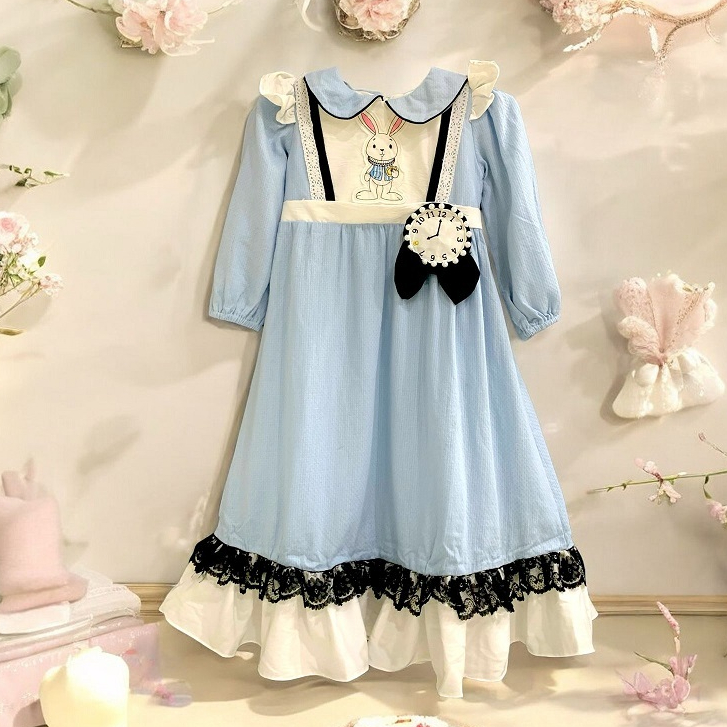 Princessa Flami Cotton Alice in Wonderland Muslim Dress G1257