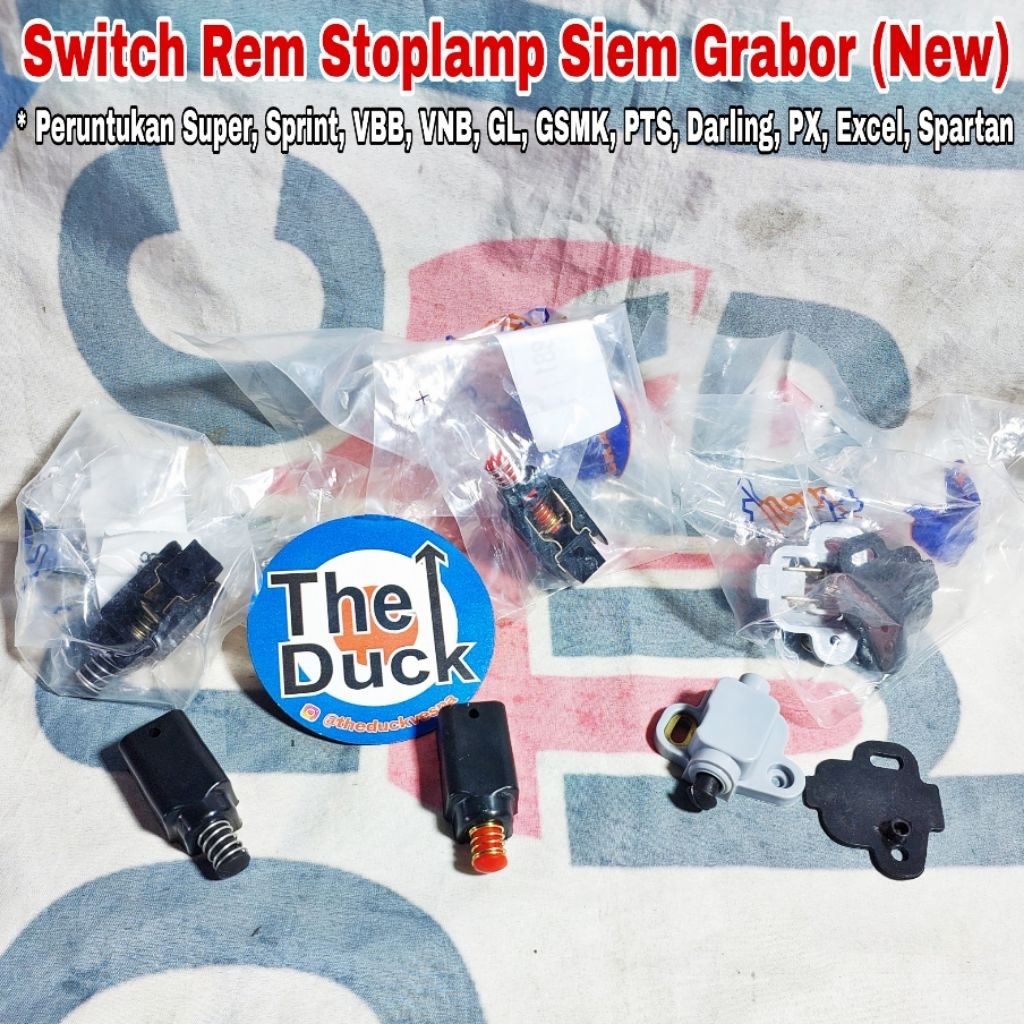 Switch Rem Lampu Belakang Siem Grabor Vespa Super Sprint VBB PTS Darling PTS PX Excel Exclusive Spar