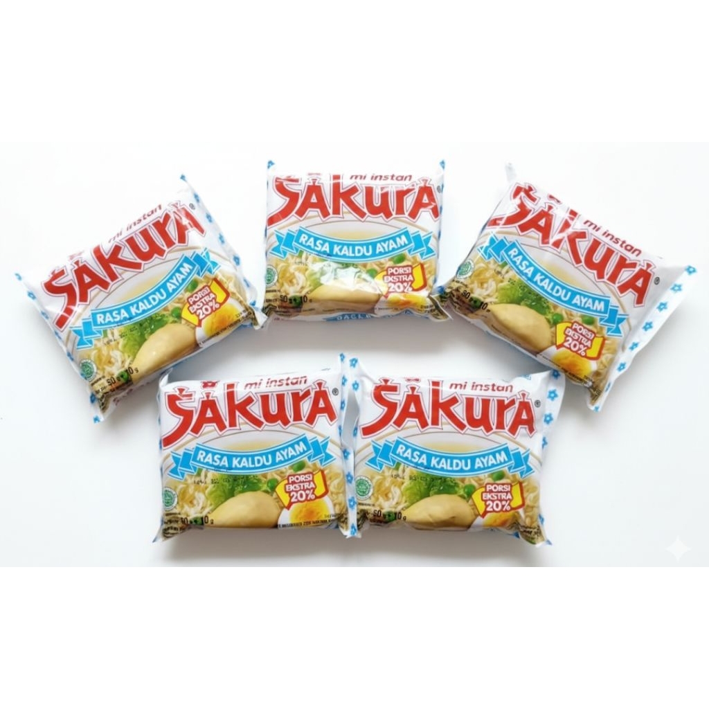 Mie Sakura Kaldu Ayam 5 Bungkus