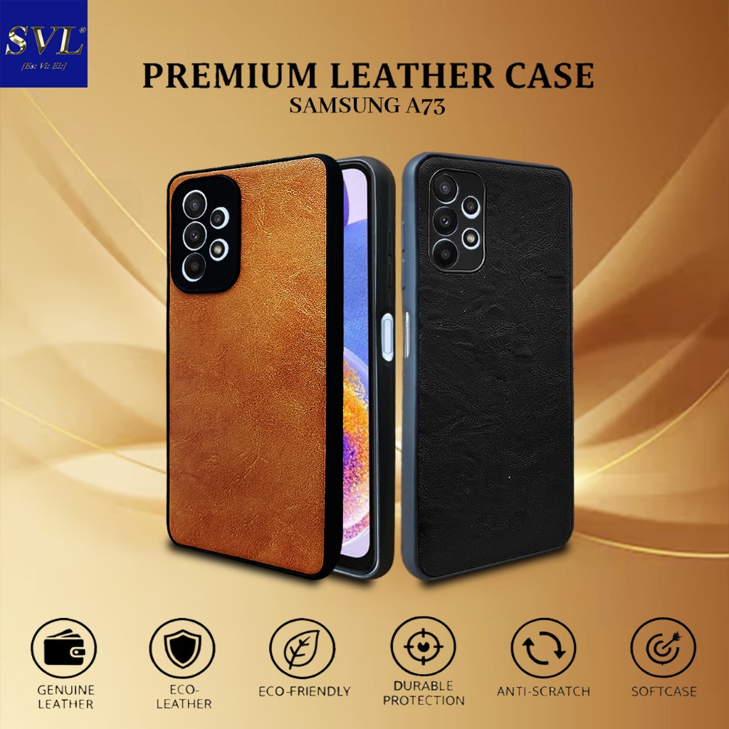 Samsung A73 5G Premium Leather Casing Softcase Slim Case