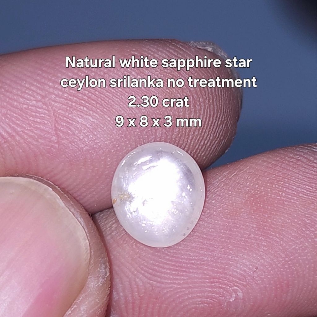 natural white sapphire star ceylon safir srilanka no treatment