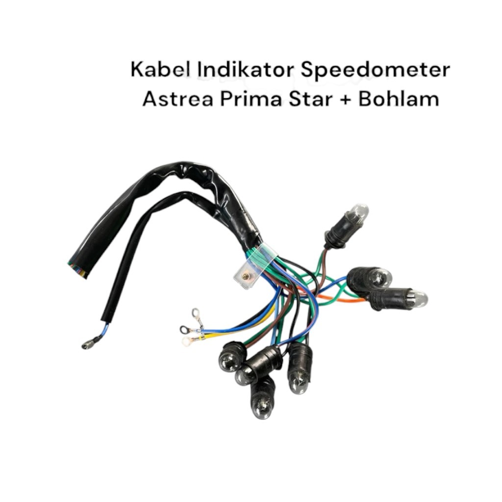 Kabel Indikator Speedometer Spidometer Honda Astrea Prima Star + Bohlam