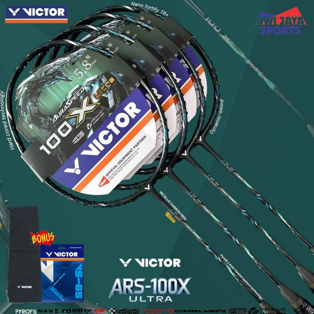 New Raket Badminton Victor AURASPEED 100X ULTRA G | Raket Victor Auraspeed 100x Ultra | Victor Ars 1