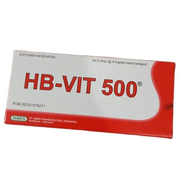 500 HB Vit / HB-Vit / HB-Vit 500 / Suplemen Kesehatan Ibu Hamil / Vitamin B6 / Zat Besi / Anti Anemi