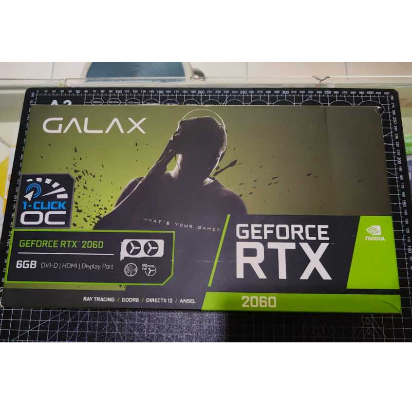 VGA Galax RTX 2060 OC 6GB DDR6 Dual Fan Bekas / 2nd Used