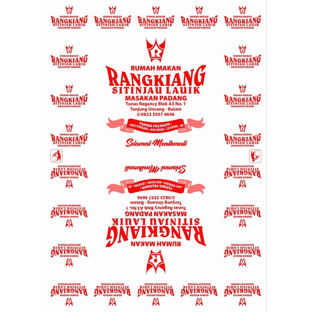 kertas bungkus nasi Padang