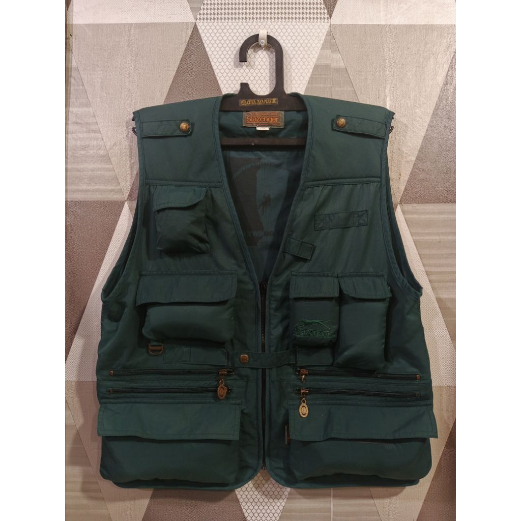Vest Tactical Multipocket Slazenger Dark Green Vintage