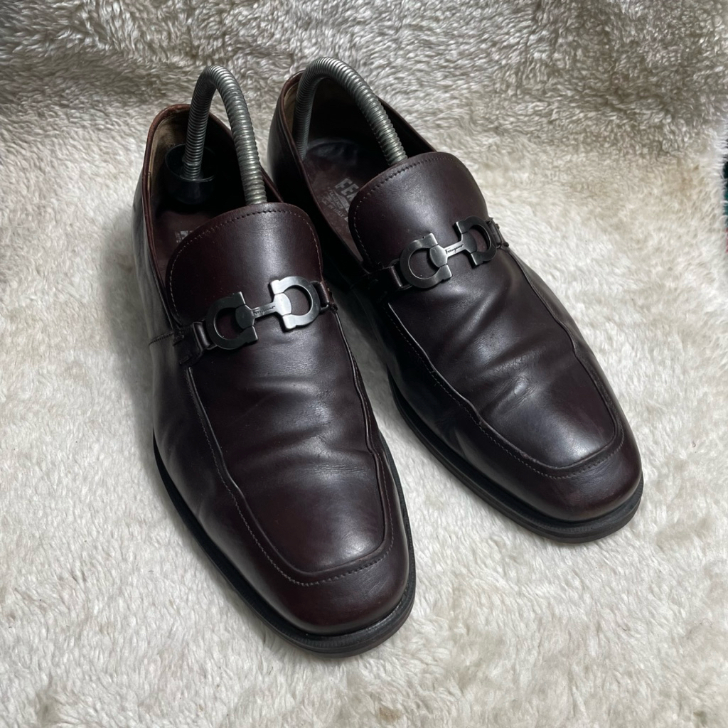 Sepatu kantoran / Pentofel pria FERRAGAMO original made in Italy size 41/42