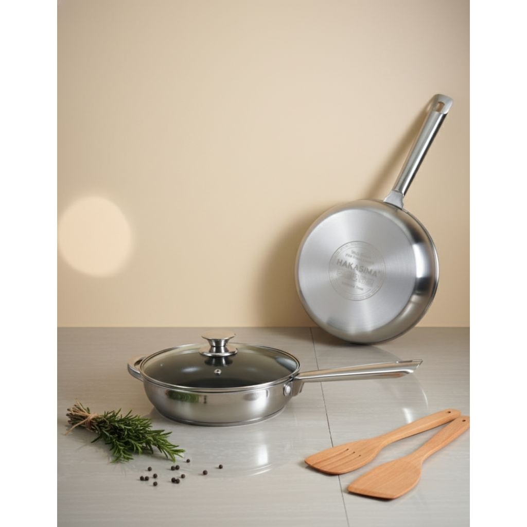 Panci Wajan Cekung HAKASIMA (Deep Wok) Serbaguna – Ideal untuk Menggoreng, Menumis, dan Memasak Pors