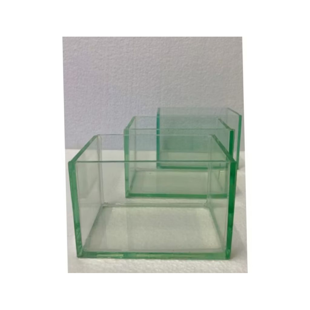 Soliter kaca 15x10x12 // soliter cupang // Aquarium kaca // Aquarium mini tempat ikan cupang guppy k