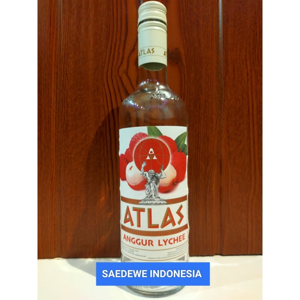 BOTOL KACA KOSONG ATLAS 620ML BEKAS MINUMAN IMPORT ORI BAHAN KACA TEBAL COCOK BUAT KOLEKSI DEKORASI 