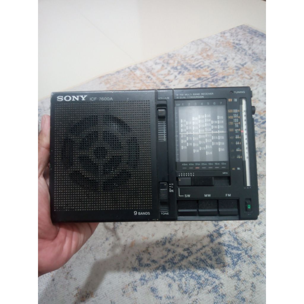RADIO JADUL SONY ICF-7600A BAHAN
