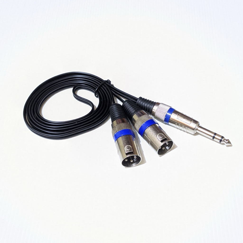 kabel jack audio akai stereo to 2 xlr male