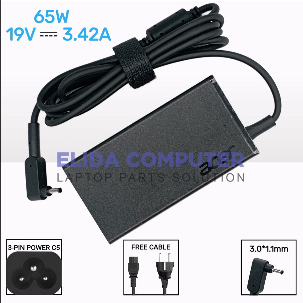 Adaptor Charger Acer Switch 7 SW713-51GNP ALPHA 12 PRO SA5-271 SA5-271P 19V 3.42A