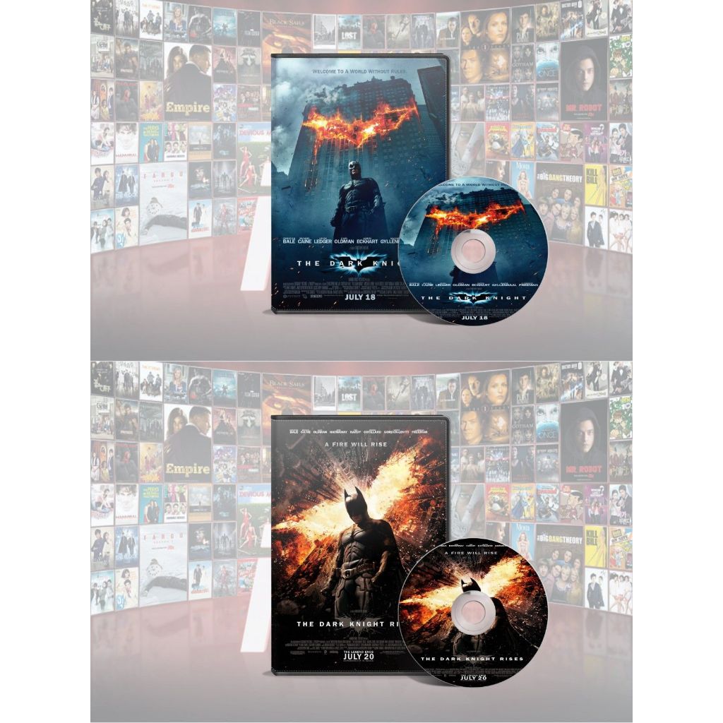 DVD The Dark Knight (2008) + DVD The Dark Knight Rises (2012)