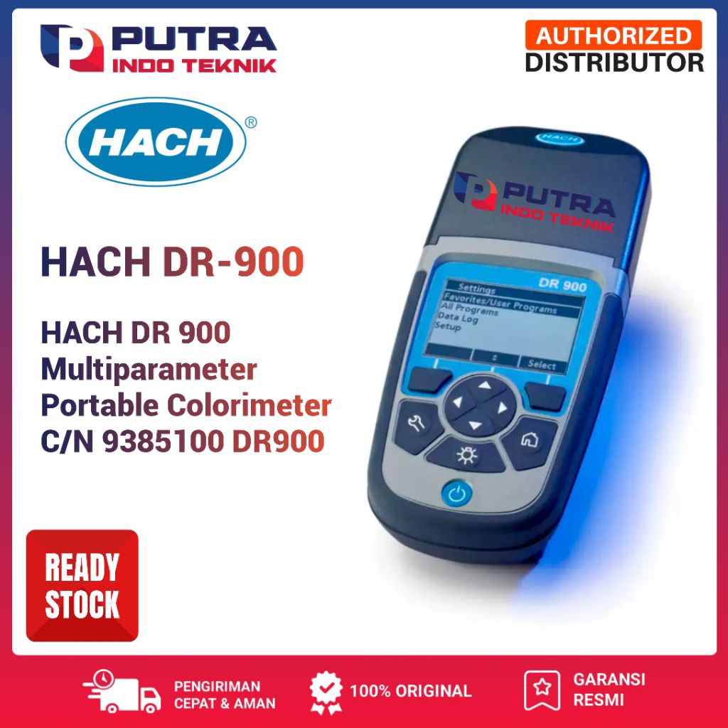 HACH DR 900 Multiparameter Portable Colorimeter C/N 9385100 DR900