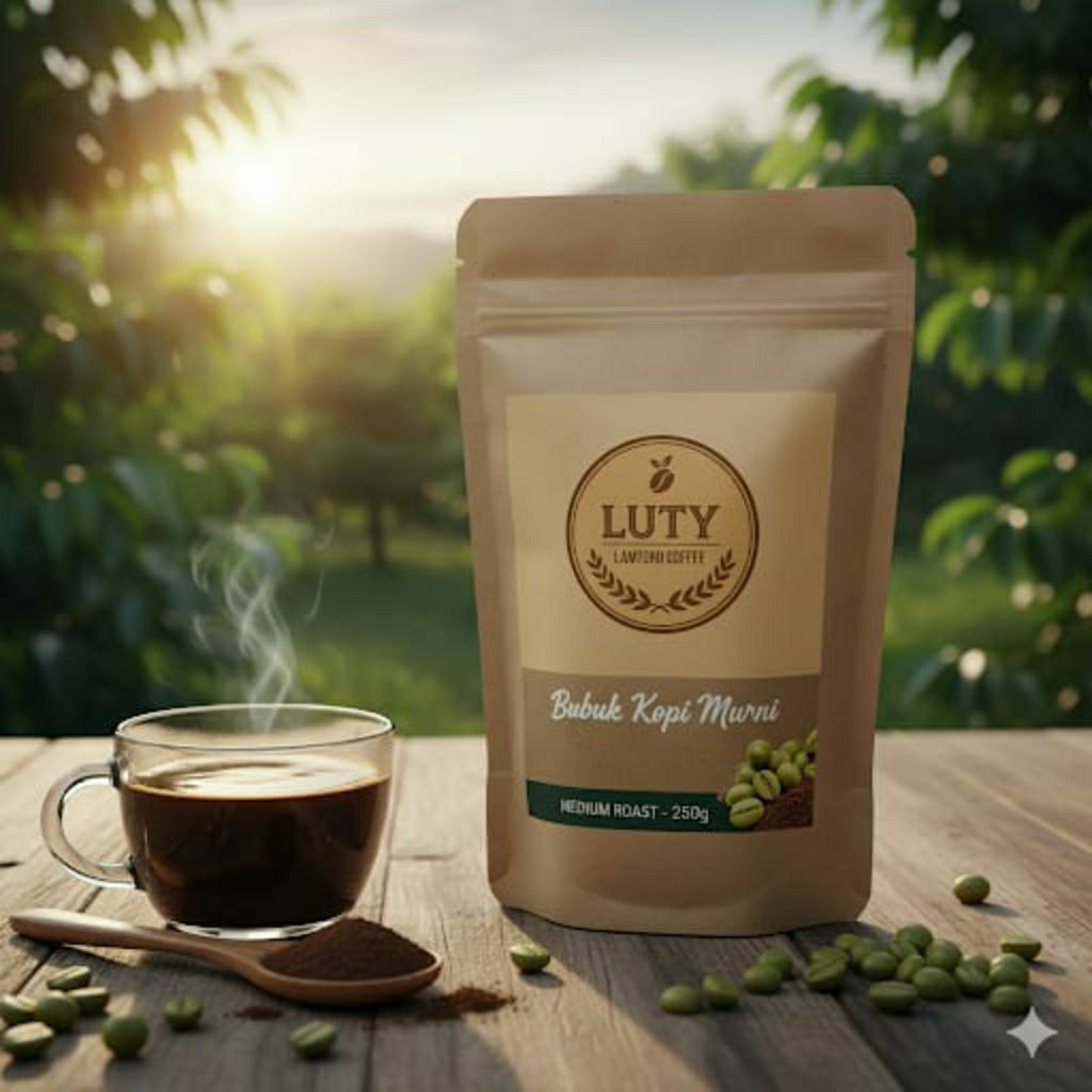 Kopi Bubuk 250gr Medium Roast Lamtoro Coffee (100% Murni)

