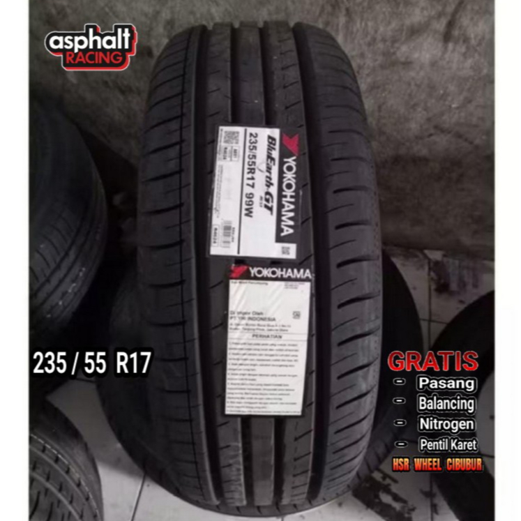 BAN MOBIL 235/55 R17 YOKOHAMA bluearth - GT AE51 235 55 R17 BAN MOBIL IMPORT