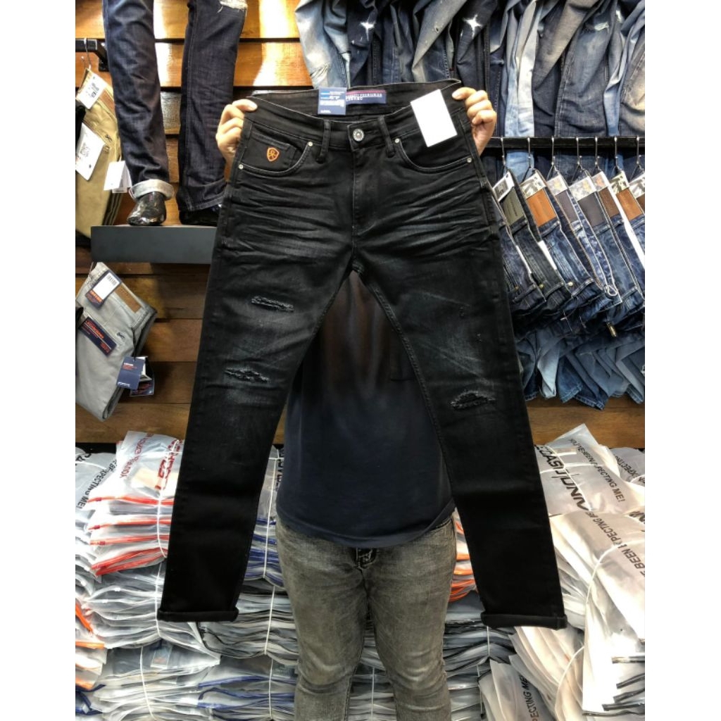 terbaru ~jeans lecaso stredd original // jeans panjang stredd lecaso terlaris