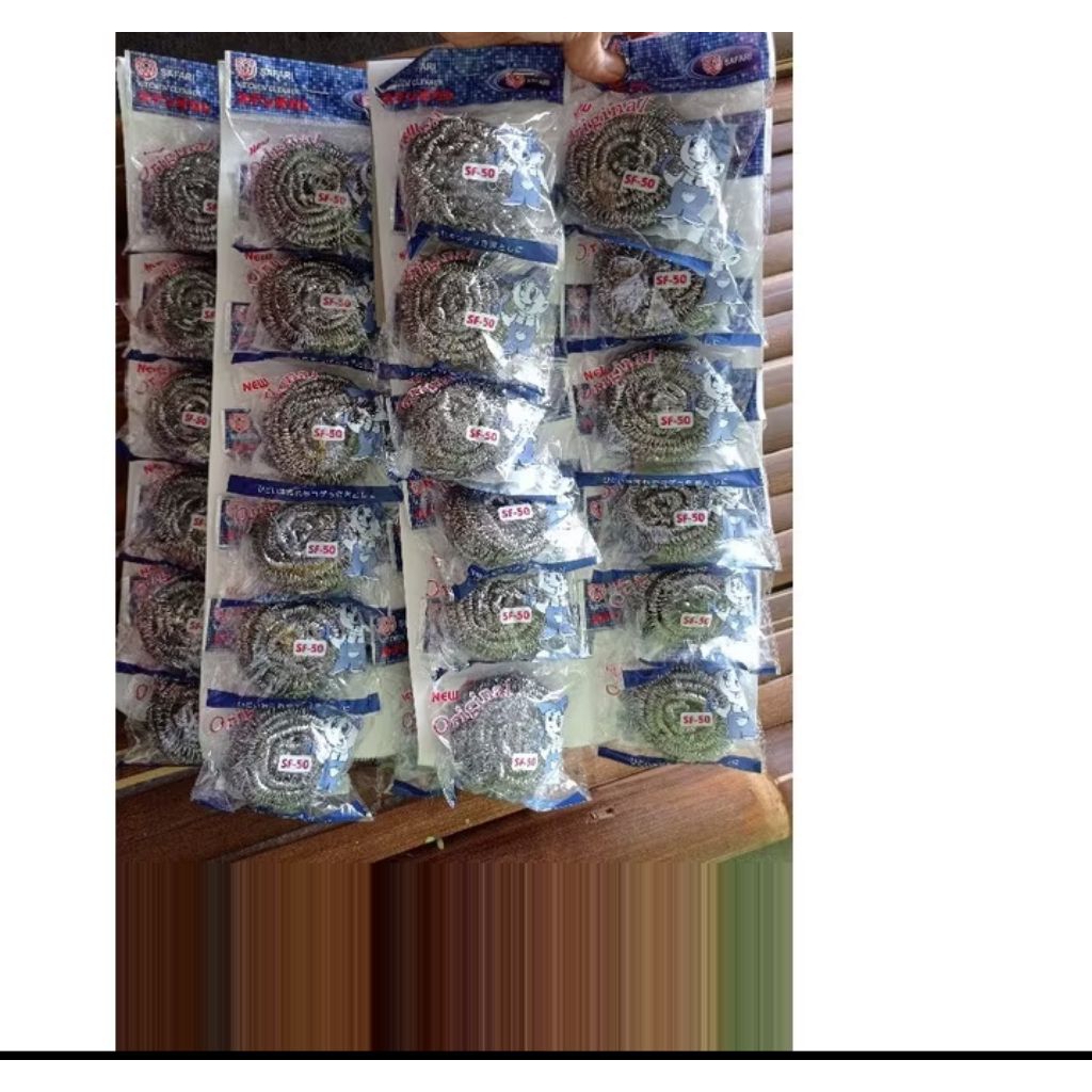 serabut kawat cuci piring isi (12 pcs)