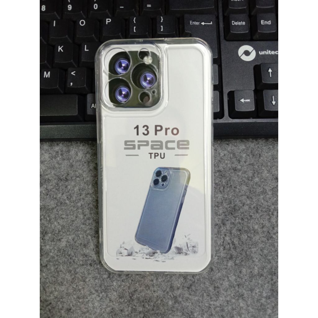 Case Clear IPHONE 13PRO space tpu camera protection softcase premium berkualitas mewah dan elegan