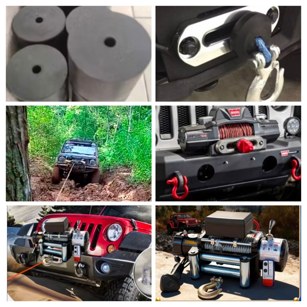 Winch Stoper Shackle Stoper Sling Stoper Rope Stoper Winch 4x4 Offroad Karet Stoper Shackle Karet Pe