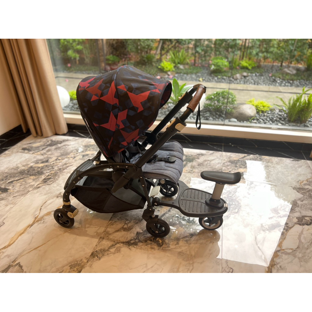 stroller bugaboo bee5 include board & rain cover preloved