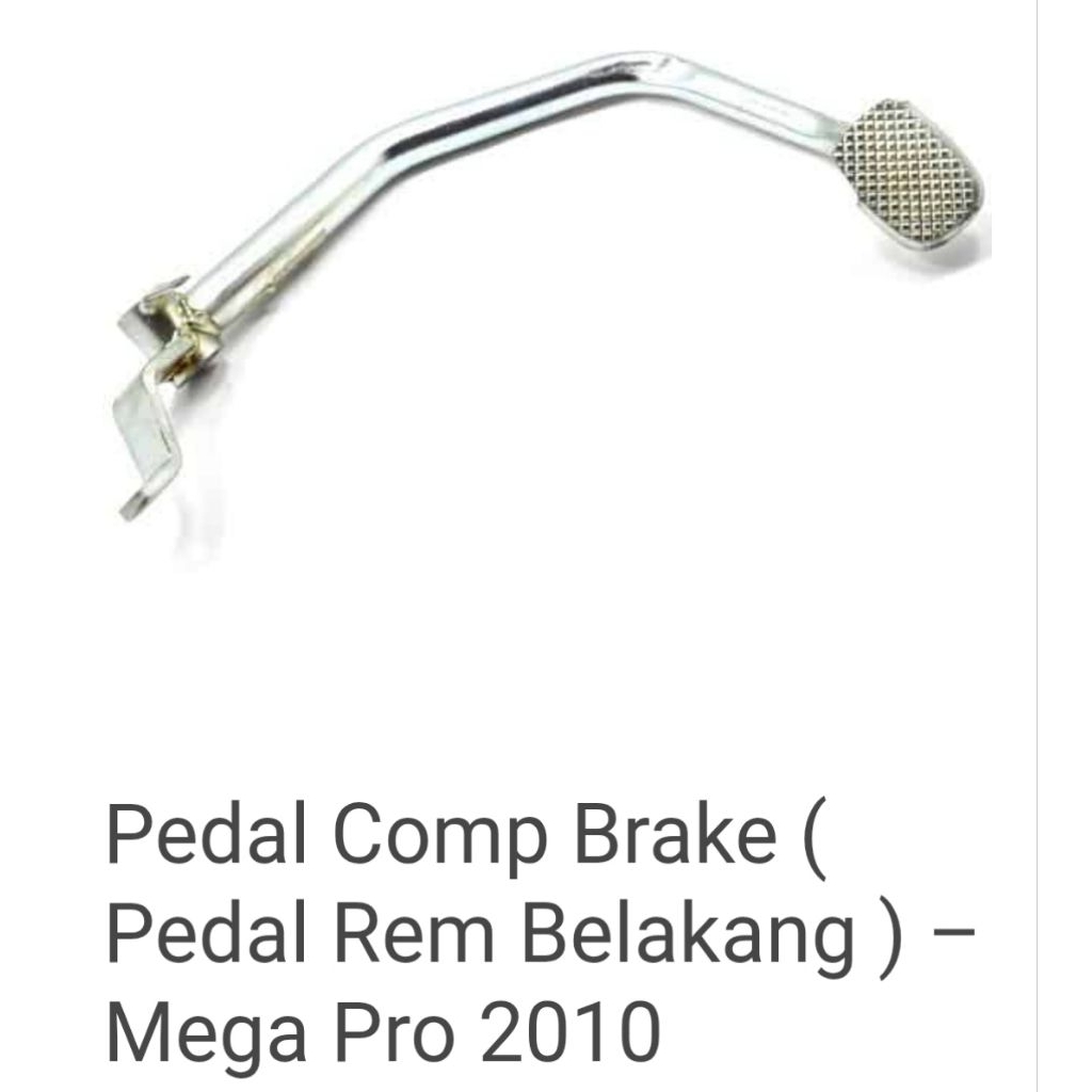 Pedal RR Brake Pedal Rem Belakang Tromol MegaPro Monoshock 20100-2014 46500-KYE-910 Ori Honda Genuin