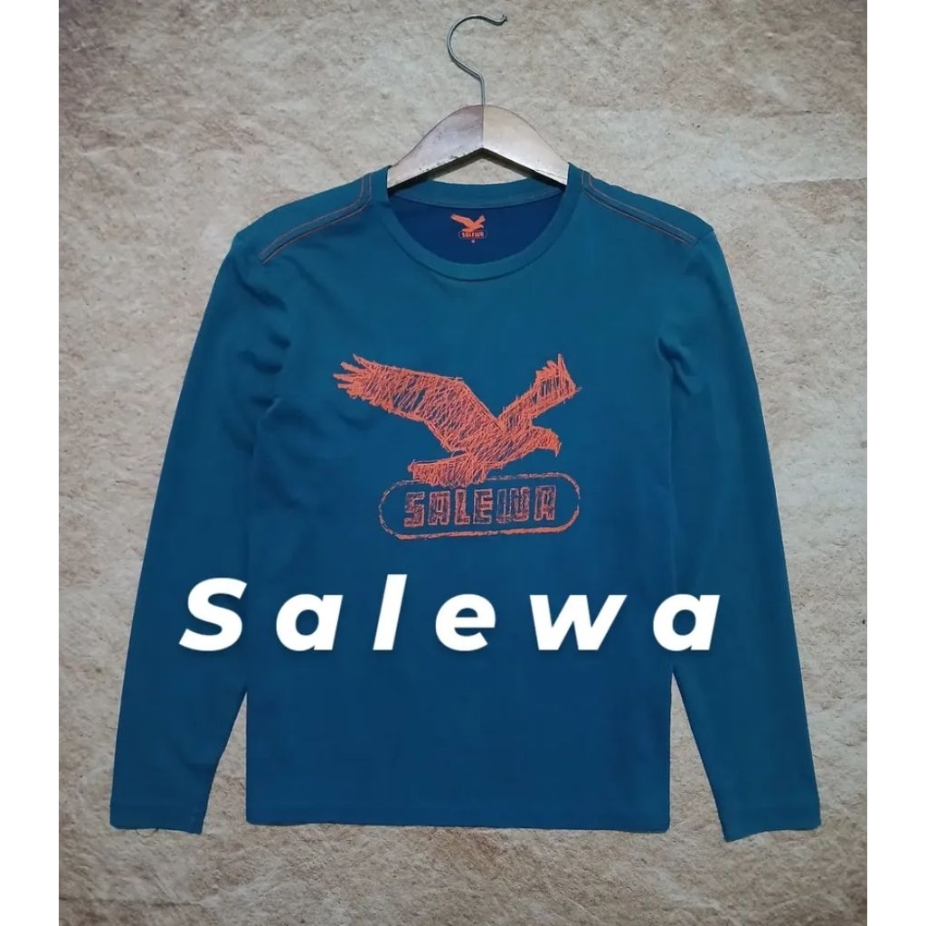 t-shirt longsleve SALEWA bahan katun adem recomend bekas/second/preloved