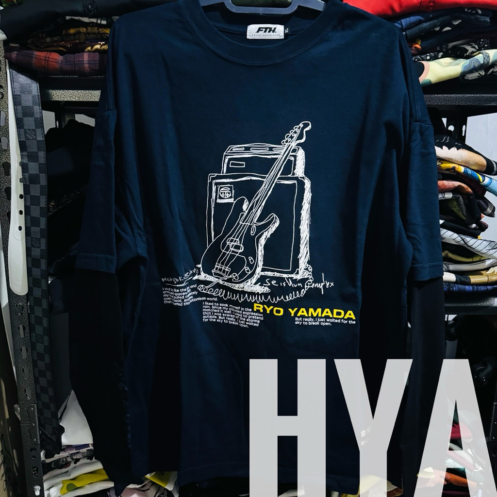 Ryo Yamada Bocchi the Rock T-shirt / Kaos Bocchi the Rock (Double Sleeve)