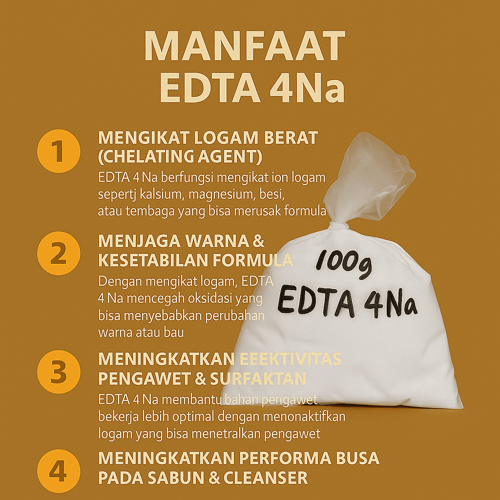EDTA 4 Na Bahan Kosmetik 100 gr
