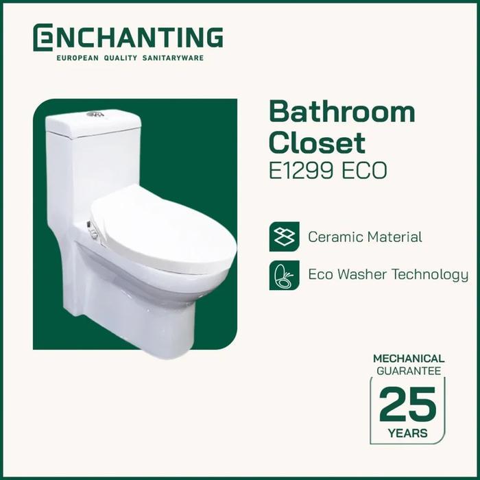 Kloset Duduk Keramik Europe Enchanting E1299 Eco - Bidet Toilet Seat