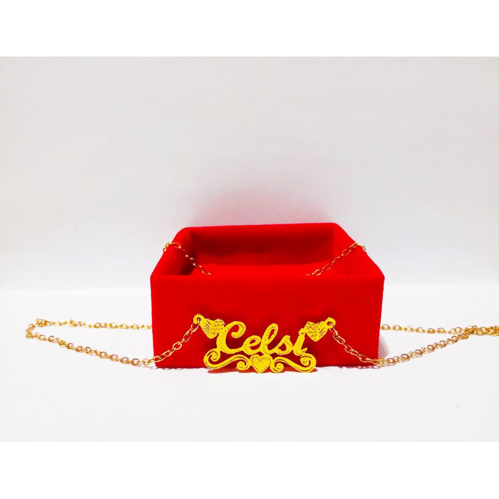 kalung nama anak ukir nama sendiri