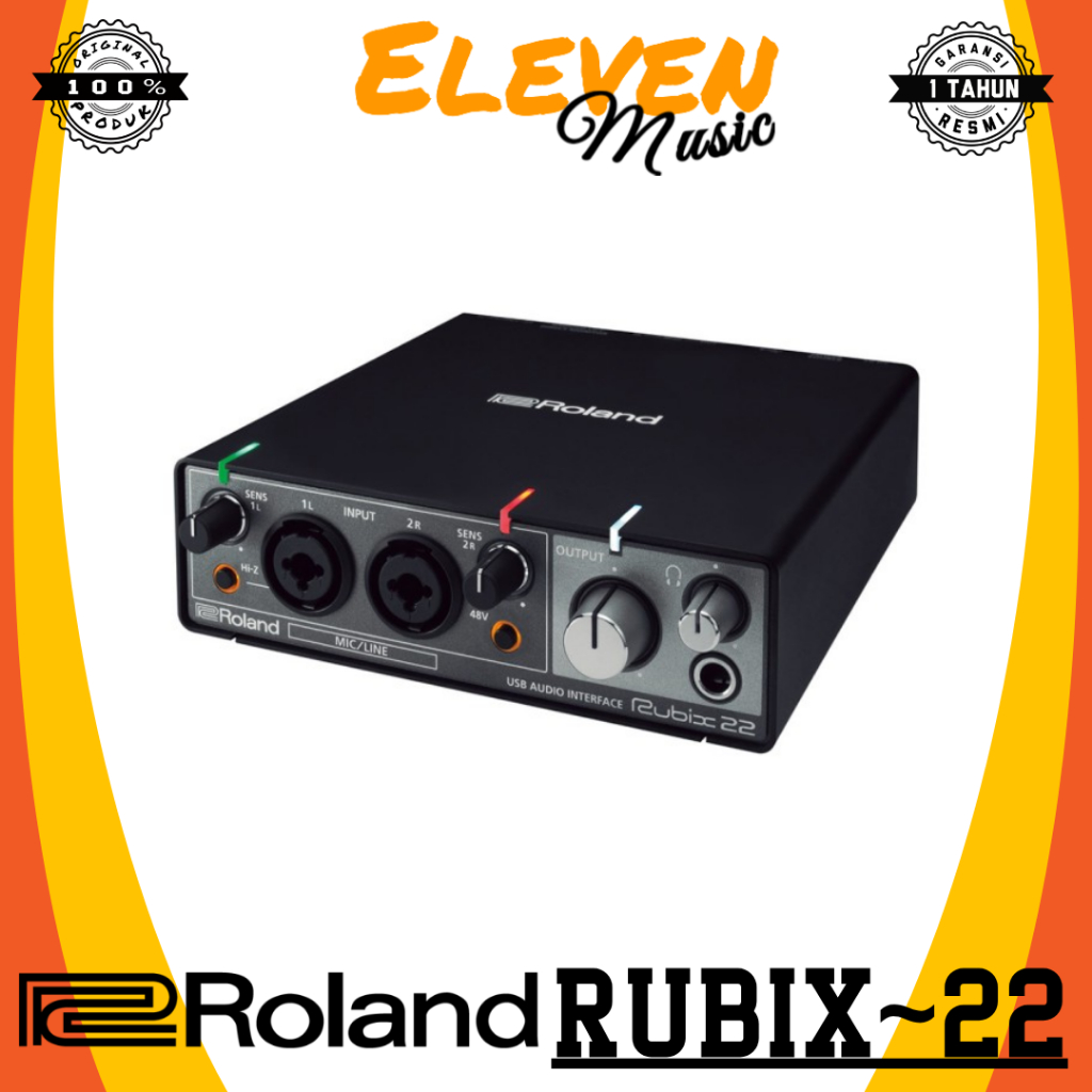 Roland Rubix 22 USB Audio Interface Soundcard Recording ROLAND RUBIX22