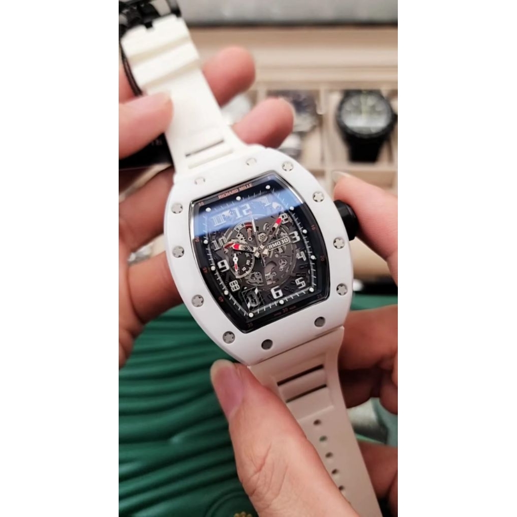 JAM TANGAN PRIA RM030 CERAMIC MESIN SWISS AUTOMATIC