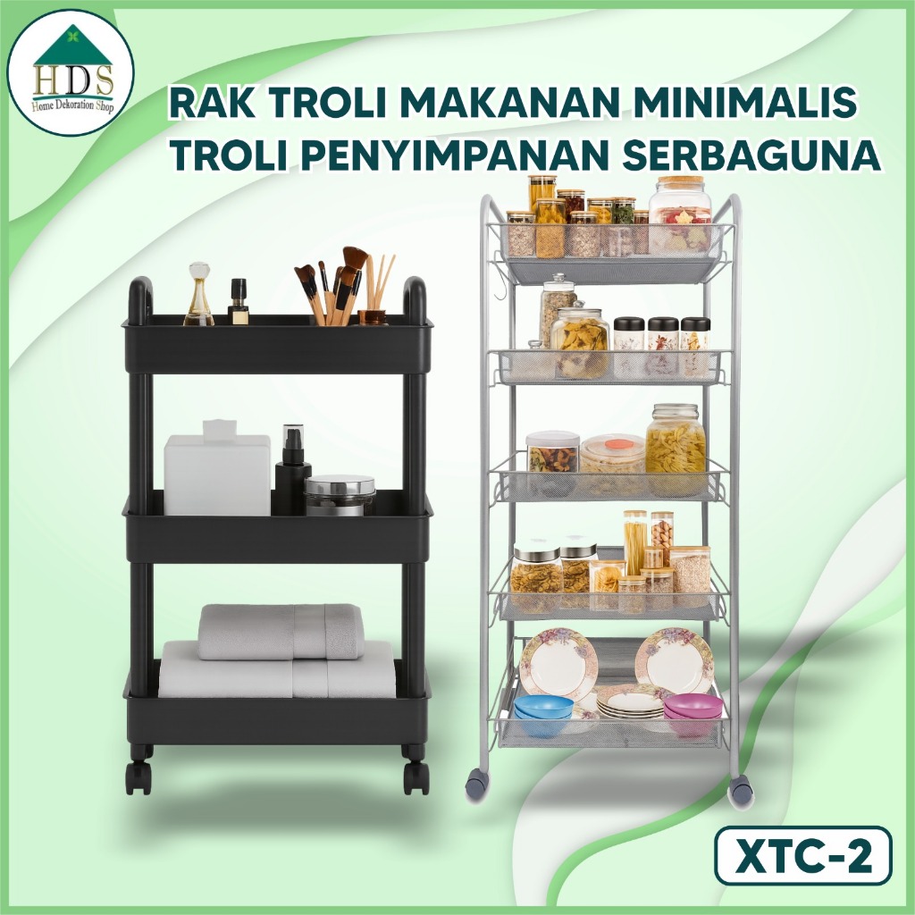 Rak Jajanan Snack Kamar Troli Penyimpanan Plastik dan Besi