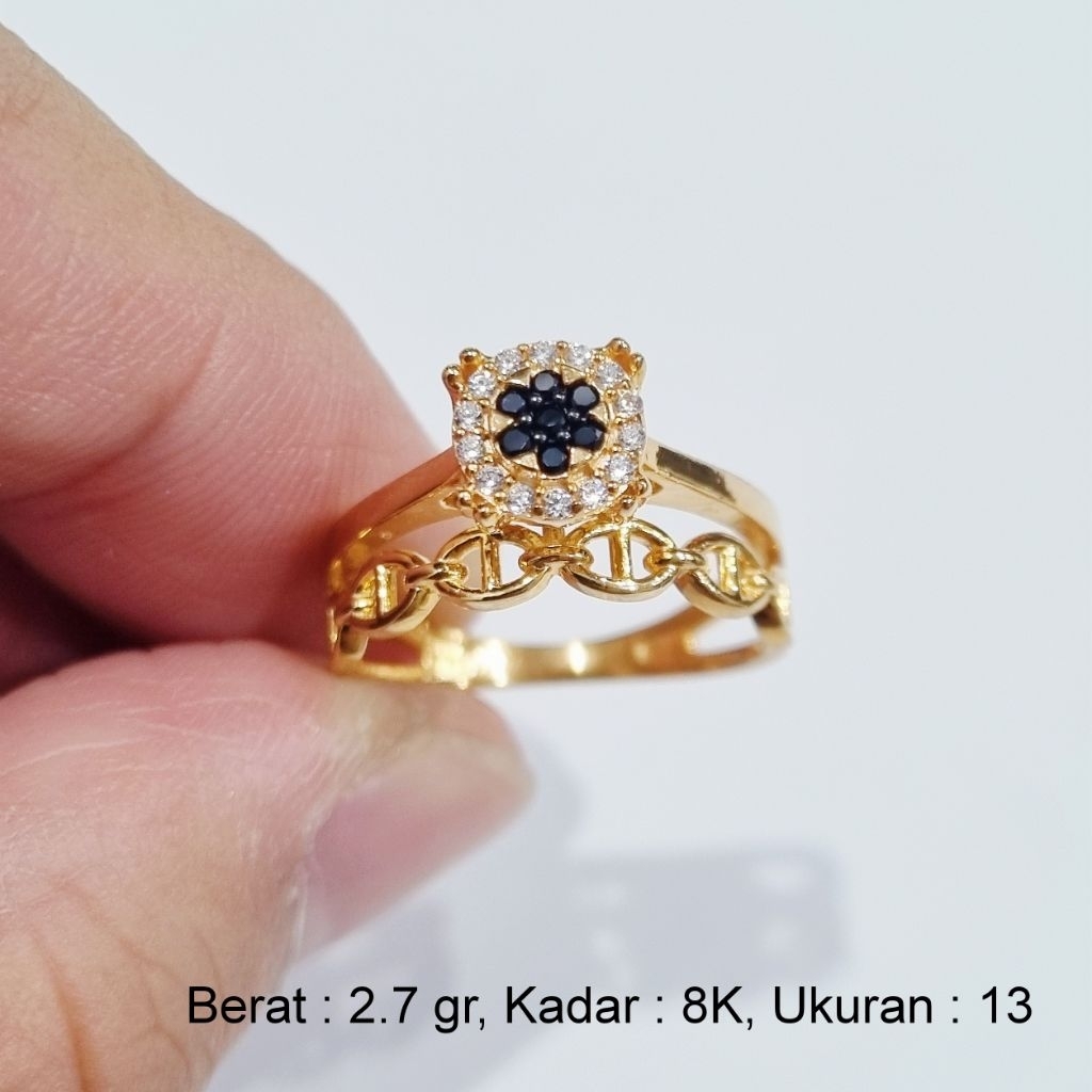 Cincin Emas 8K Ukuran Ring Size 13 - Pi2L / 2.7 gr