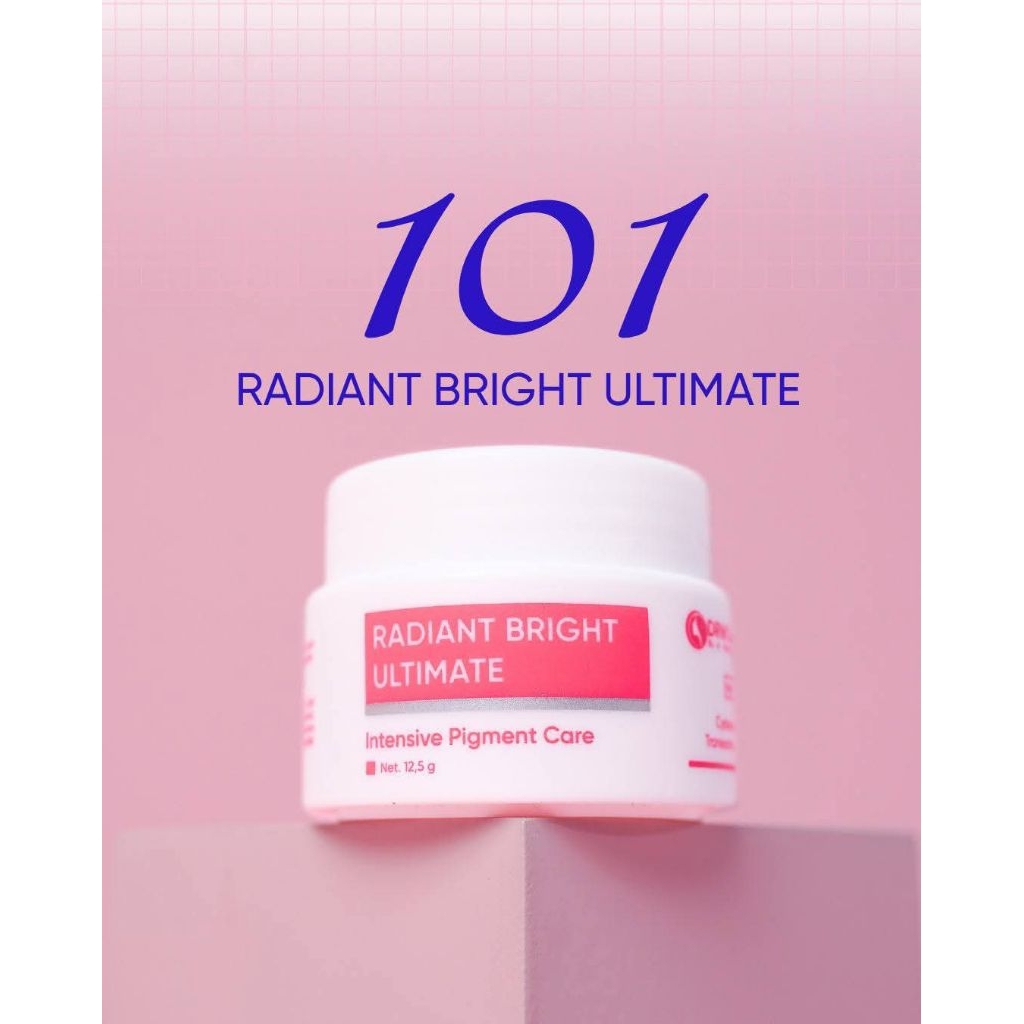 Cream malam radiant brightening ultimate drw skincare untuk keluhan flek bekas jerawat dan kusam