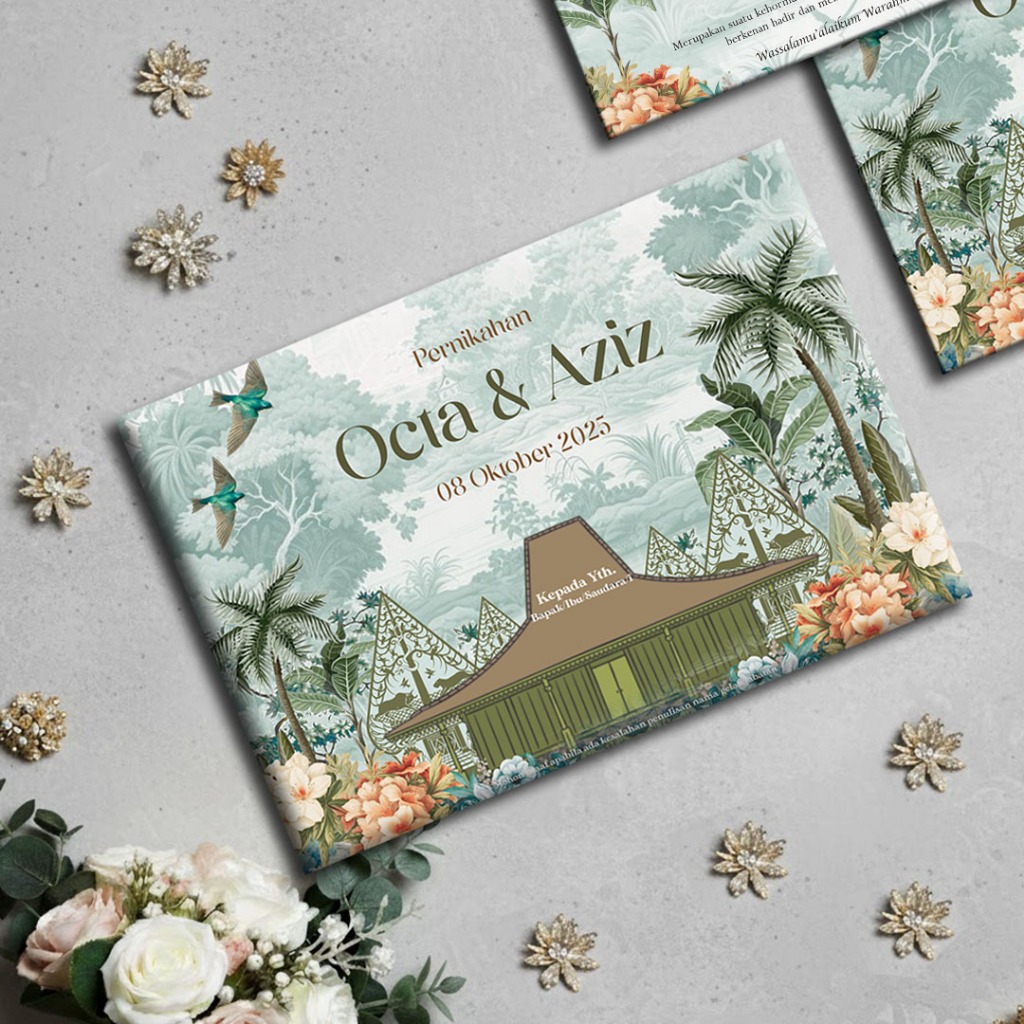 UNDANGAN PERNIKAHAN BLANGKO HARDCOVER + AMPLOP TEMA ADAT UNDANGAN PERNIKAHAN HARD COVER FREE WEBSITE